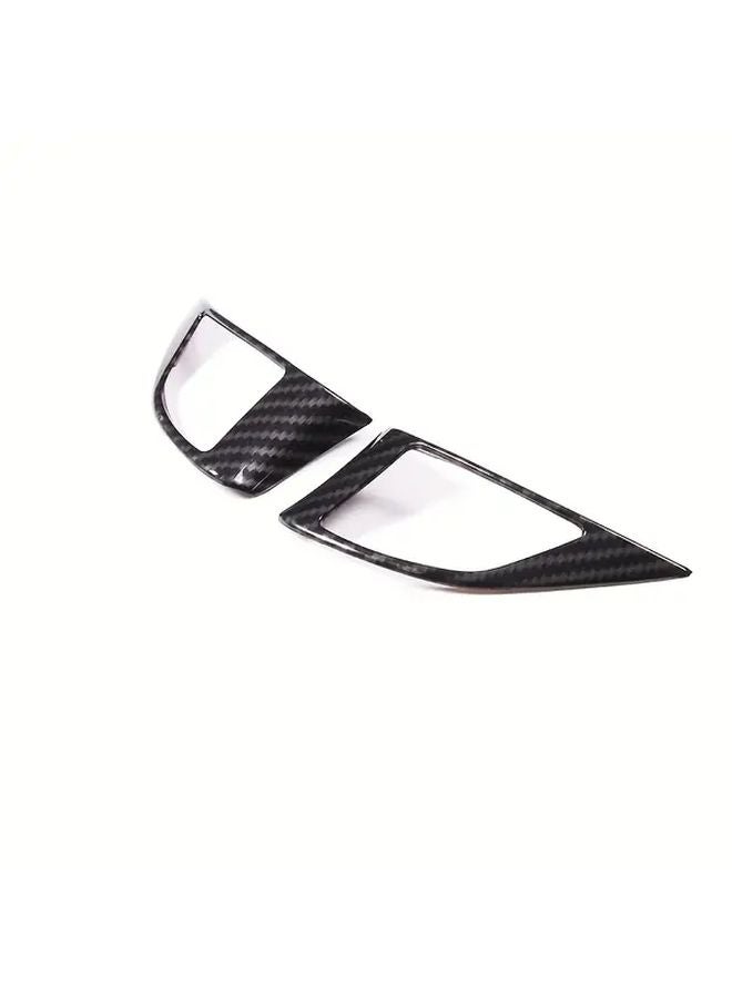 Carbon Fiber Pattern Steering Wheel Button Frame For Fiat 500 2010 2015 Custom Fit Interior Decoration - Image 3